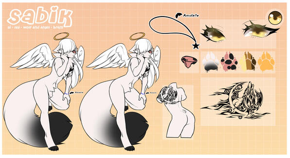 2 FullBody + 1Chibi (or back version) + Icon + Detailed Eyes + Details + Color Palette